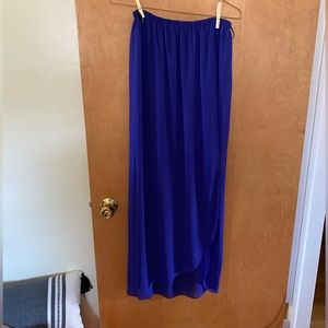 Forever 21 Royal Blue Maxi Skirt